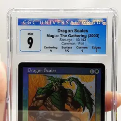 MTG - Scourge - Dragon Scales - Graded - CGC 9 - Vintage - Image 4