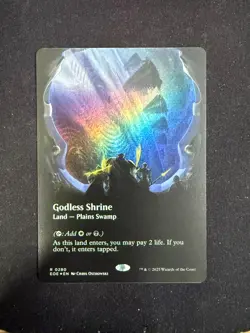 Godless Shrine (BORDERLESS FOIL) - Edge of Eternities - Magic - Image 1