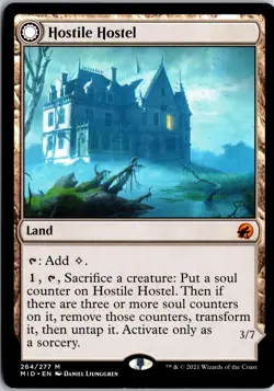 Hostile Hostel 264 Mythic Innistrad: Midnight Hunt Magic: The Gathering NM/M - Image 1