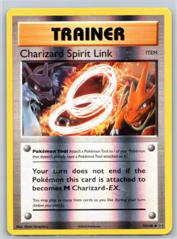 Charizard Spirit Link 75/108 UC Evolutions Reverse Holo MP Pokemon - Image 1