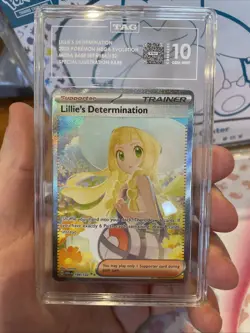 Lillie’s Determination #184 TAG 10 Gem Mint Pokemon TCG - Image 1