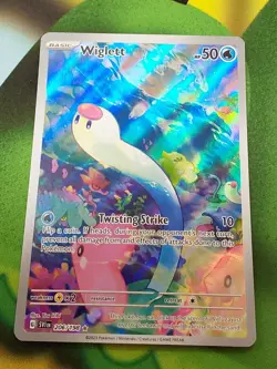 2023 Pokemon Scarlet &Violet Wiglett Illustration Rare #206/198 Near Mint - Image 1