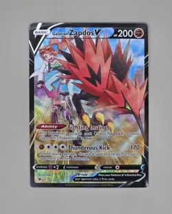 Galarian Zapdos v TG19/TG30 Swsh10 Trainer Gallery Holo Pokemon - Image 1