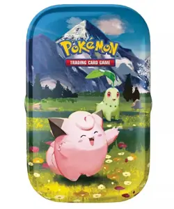Pokemon TCG Mega Evolution Ascended Heroes Mini Tin 2 Pack Pikachu Clefairy Art - Image 3