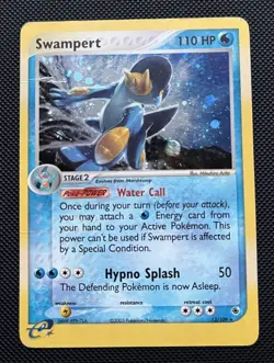 Swampert 13/109 Holo Rare (2003) EX Ruby Sapphire e-Reader TCG Pokemon - Image 1