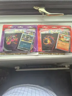 2x Pokemon Ascended Heroes Tech Sticker Collection - Ghastly & Charmander ✅ - Image 1