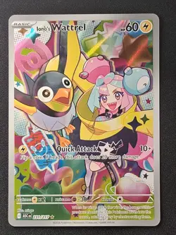 Iono's Wattrel 231/217 Illustration Rare Ascended Heroes Pokemon NM/M - Image 1