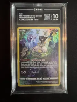 Pokemon Mew GG10/GG70 Crown Zenith Galarian Gallery Holo Ultra Rare TAG 10 - Image 1