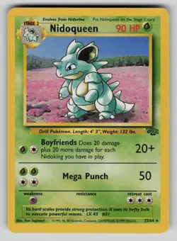 Nidoqueen 23/64 Jungle Pokemon LP - small indents - Image 1