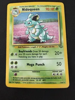 Nidoqueen Holo Rare Jungle 7/64 VLP Pokemon - Image 1