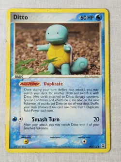 Played (MP) Ditto (Squirtle) - Non-Holo #40 Delta Species Pokemon TCG - Image 1