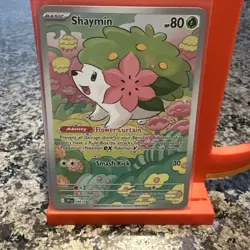 Pokemon Shaymin DRI 185/182 Basic HP80 Flower Curtain Smash Kick 2025 - Image 1