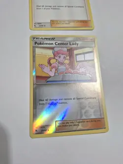 Pokemon Center Lady Rev Reverse Holo SM Hidden Fates Pokemon NM 64/68 Sun Moon - Image 2