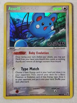 Played (MP) Azurill - Reverse Holo #20 Delta Species Pokemon TCG - Image 1
