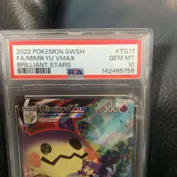 Pokemon Mimikyu VMAX Holo Ultra Rare 2022 Brilliant Stars TG17/TG30 PSA 10 - Image 2