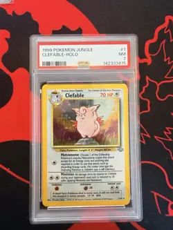 Pokemon Clefable 01/64 Jungle Holo Rare Psa 7 - Image 1