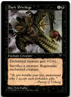 MTG Dark Privilege C Visions LP - Image 1