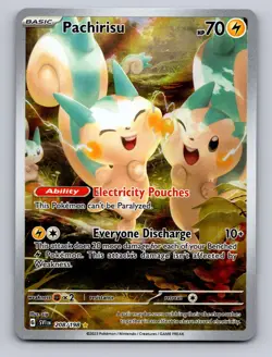 PACHIRISU 208/198 ILLUSTRATION RARE SCARLET & VIOLET POKEMON NM - Image 1
