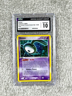 CGC 10 Unown E E/28 EX Unseen Forces Subset Secret Holo Rare Pokemon Card - Image 1