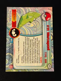 Metapod 11 Series 1 Pokemon Topps Silver Holo Foil - Image 2
