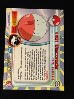 Electrode 101 Holo Pokemon Topps - Image 2
