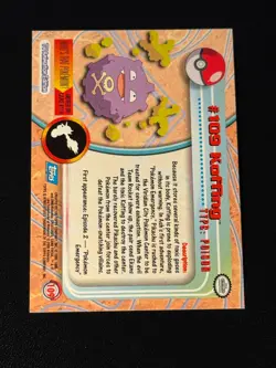 Koffing 109 Holo Pokemon Topps - Image 2