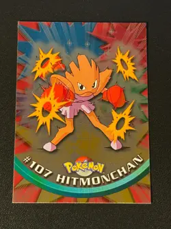 Hitmonchan 107 Holo Pokemon Topps - Image 1