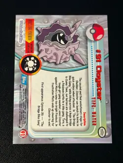 Cloyster 91 Pokemon Topps Holo - Image 2