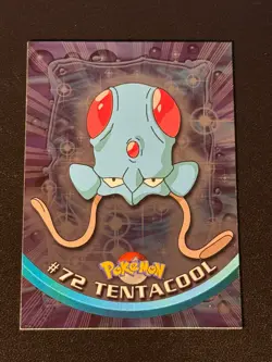 Tentacool 72 Pokemon Topps Holo - Image 1