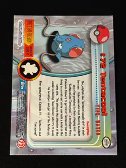 Tentacool 72 Pokemon Topps Holo - Image 2