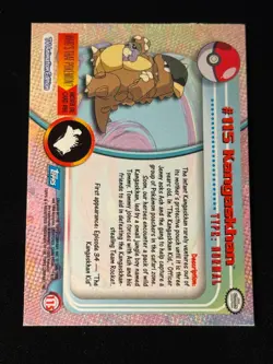 Kangaskhan 115 Pokemon Topps Rainbow Holo - Image 2