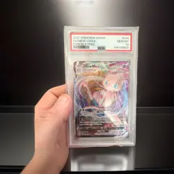 Pokemon TCG Mew VMAX Fusion Strike 114/264 Full Art Holo PSA 10 English - Image 1