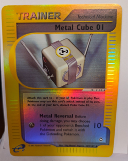 2002 Pokemon Aquapolis Metal Cube 01 Reverse Holo 129/147 Near Mint - Image 1