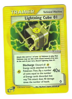 Pokemon TCG: Lightning Cube 01 (Reverse Holo) - 127/147 - Aquapolis - NM - Image 1
