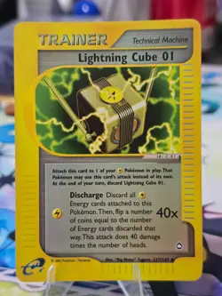 Pokemon TCG: Lightning Cube 01 (Reverse Holo) - 127/147 - Aquapolis - NM - Image 4