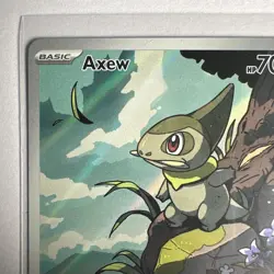 Axew 145/086 Illustration Rare NM Black Bolt Pokemon TCG New - Image 3