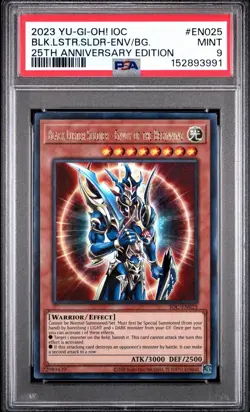 Yugioh Black Luster Soldier Envoy of the Beginning IOC-EN025 PSA 9 25th - Image 1