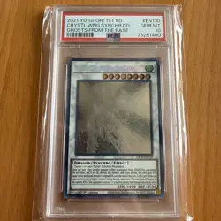 Crystal Wing Synchro Dragon Yugioh 2021 GFTP-EN130 Ghost Rare 1st Edition PSA 10 - Image 1