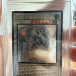 Crystal Wing Synchro Dragon Yugioh 2021 GFTP-EN130 Ghost Rare 1st Edition PSA 10 - Image 4