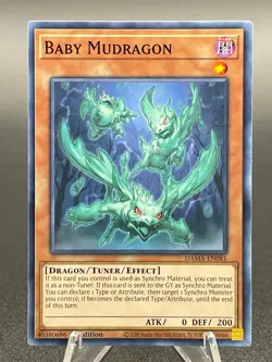 x3 Yugioh - Baby Mudragon - DAMA-EN081 - 1st Edition - NM/M - Image 1