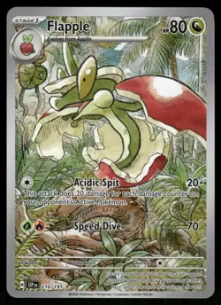 Pokemon Cards Flapple 210/191 Surging Sparks Illustration Rare NM - Image 1