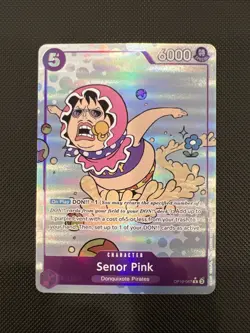OP10-067 Senor Pink : Rare Alternative Art English One Piece TCG Card : OP10-067 - Image 1