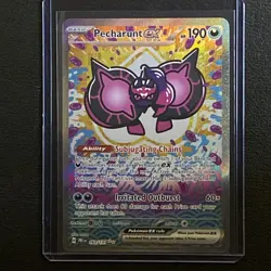 Pecharunt EX 163/131 Prismatic Evolutions Pokemon Card Mint - Image 1