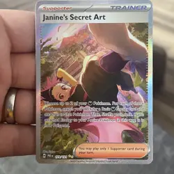 Janines Secret Art Prismatic Evolutions Sir Pokemon Card 173/131 SV - Image 1