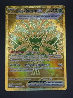 Pokemon TCG Teal Mask Ogerpon EX Prismatic Evolutions Holo Card 177 - Image 2