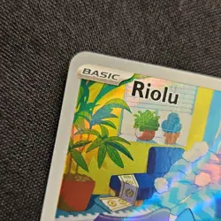 Pokemon TCG Riolu 215/198 Illustration Rare SV01 Scarlet & Violet Holo Card - Image 3
