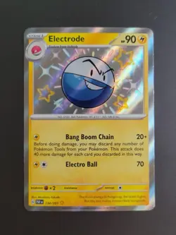 Electrode 134/091 - Pokemon TCG Paldean Fates Shiny Rare Card NM - Image 1