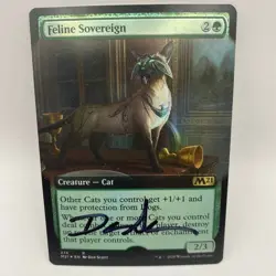 Feline Sovereign Card Signed By Dan Scott MTG Artist Proof - Image 1