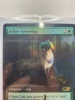 Feline Sovereign Card Signed By Dan Scott MTG Artist Proof - Image 2