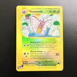 Venomoth 111/144 Skyridge 2003 Reverse Holo e-Series Wotc Pokemon Card TCG - LP - Image 1